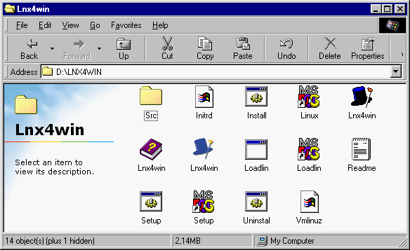 The lnx4win directory